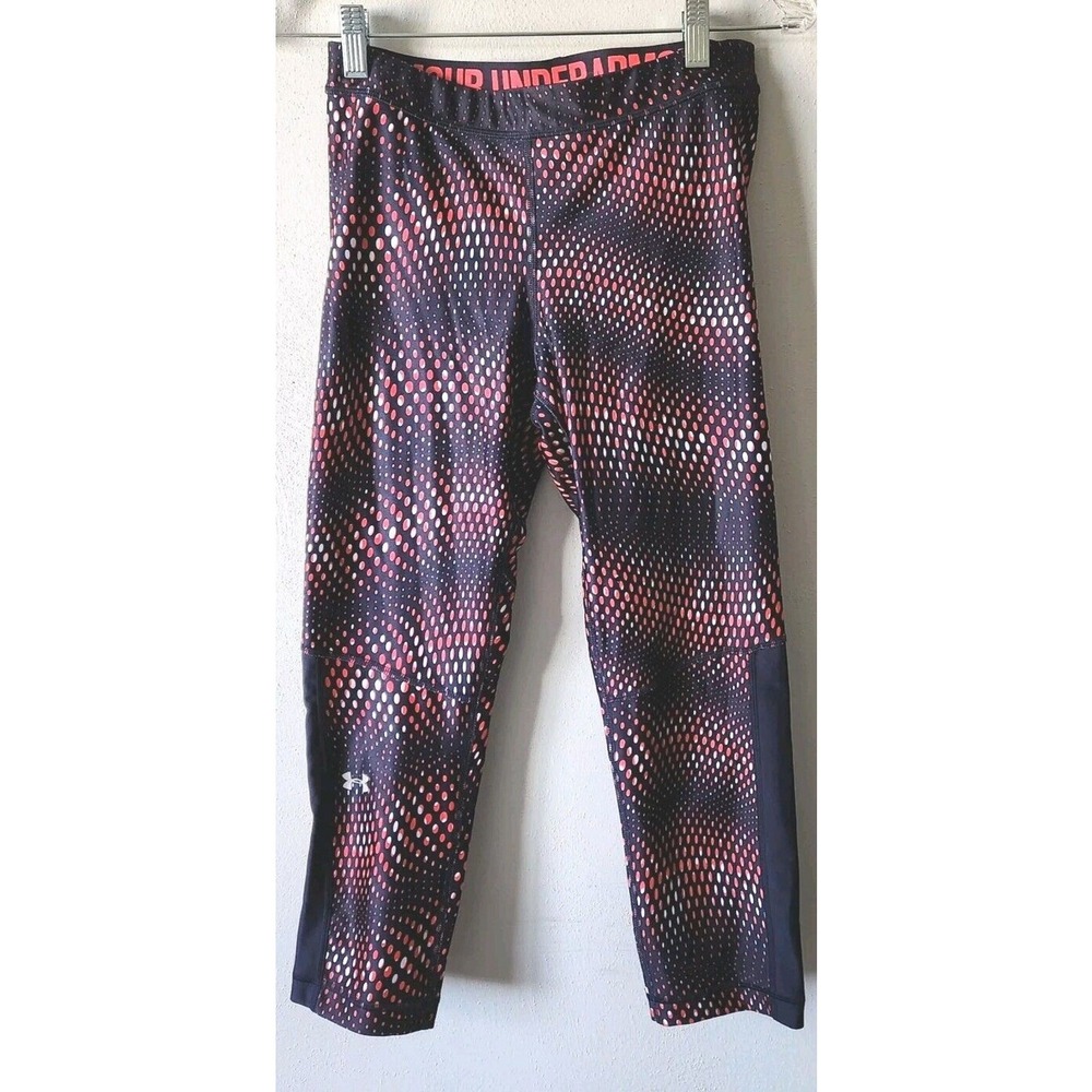 Under Armour UA Women's Black & Red Polka Dot Compression Leggings‎ Medium